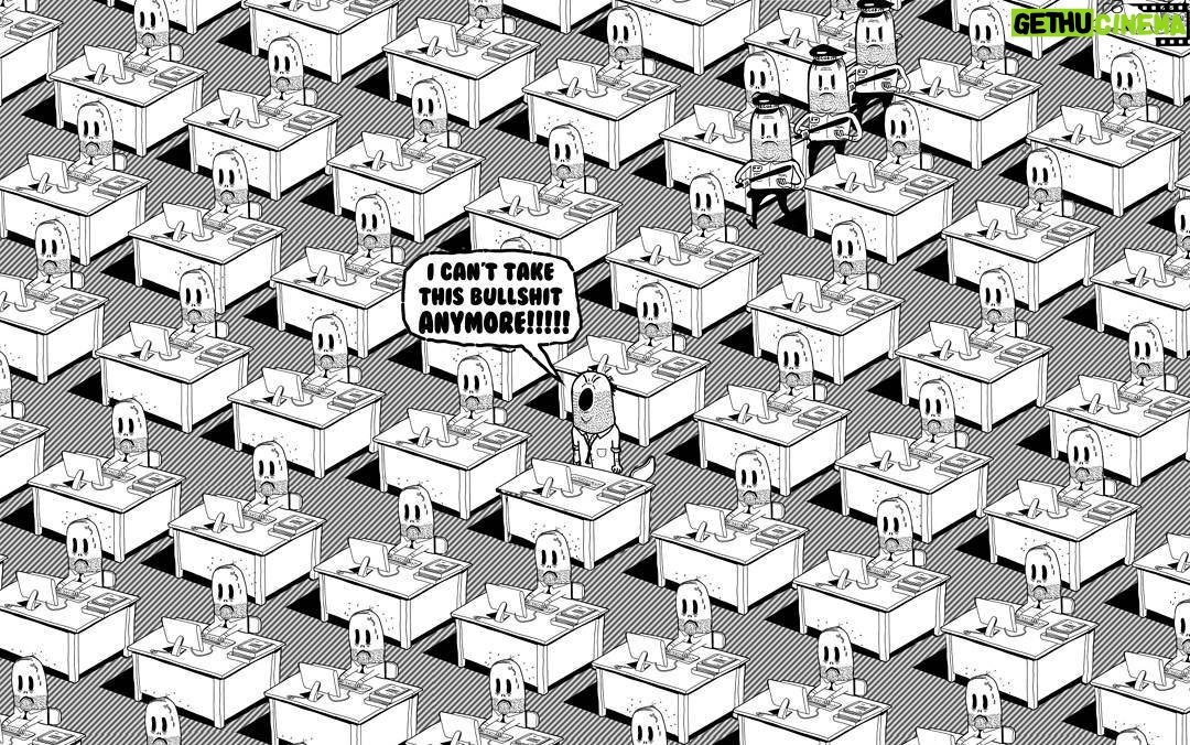 Steve Cutts - 13.7K Likes - Desk Jockeys #illustration #art #stevecutts #officelife #9to5