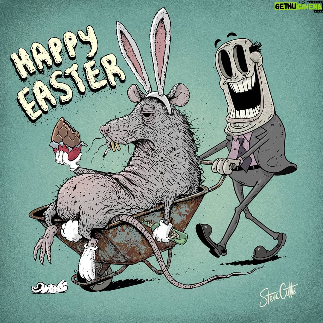 Steve Cutts - 15.8K Likes - Happy Easter everyone! #easter #illustration #stevecutts