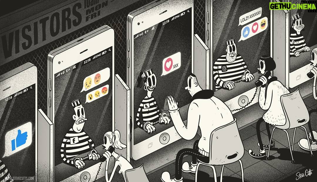 Steve Cutts - 21.6K Likes - Silly Con Valley #illustration #smartphone #tech #addiction