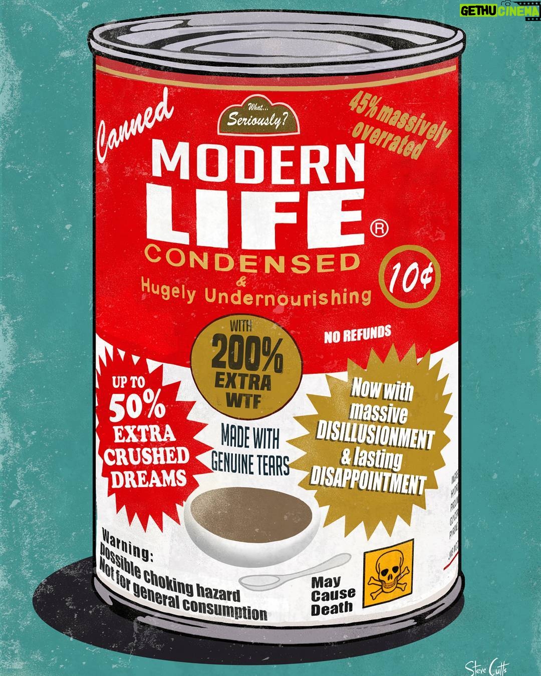 Steve Cutts - 10.9K Likes - Canned Life #art #illustration #stevecutts #modernlife
