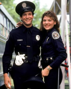 Steve Guttenberg Instagram - Happy 40th Anniversary Police Academy!  It is one of the greatest moments of my career when I did a screen test and my agent called and said ‘You got it!! I was fortunate to work with My dear friend @kimcattrall , Bubba Smith, and every one of the talented actors on Police Academy one through four! Or as my buddy Bobcat says, “one through a bazillion”! Thank you to all the fans, and I too join you in the fandom!! Happy 40th Police Academy! On St.Patrick’s Weekend!