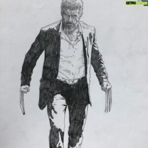 Steve McNiven Instagram - Last of the studies for the Logan steel box.  Have a great week folks! #wolverine #marvelentertainment #pencilstudy #process #stevemcniven