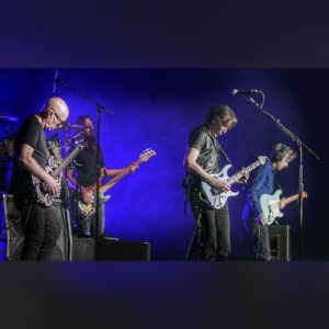 Steve Vai Instagram - We wrapped up our glorious 27 year G3 anniversary tour this weekend in LA. The whole tour was an exceptional life experience. Being on the road with this entourage was like touring in a warm float tank. It was a pleasure beyond measure. Eric and Joe never cease to amaze and inspire me with their brilliance and innovation. And to feel them on stage every night trading riffs in our jams was uplifting and exhilarating! 
On top of all that, they are solid good people and cherished friends.
Big time thanks to our crew and management that worked so hard to make it the exceptional experience that it was, and to all the folks that came to enjoy the shows. Your support is humbling🙏🏼🙏🏼🙏🏼

Group Photo: @jenrosenstein 
All Other Photos: @superdrumtech