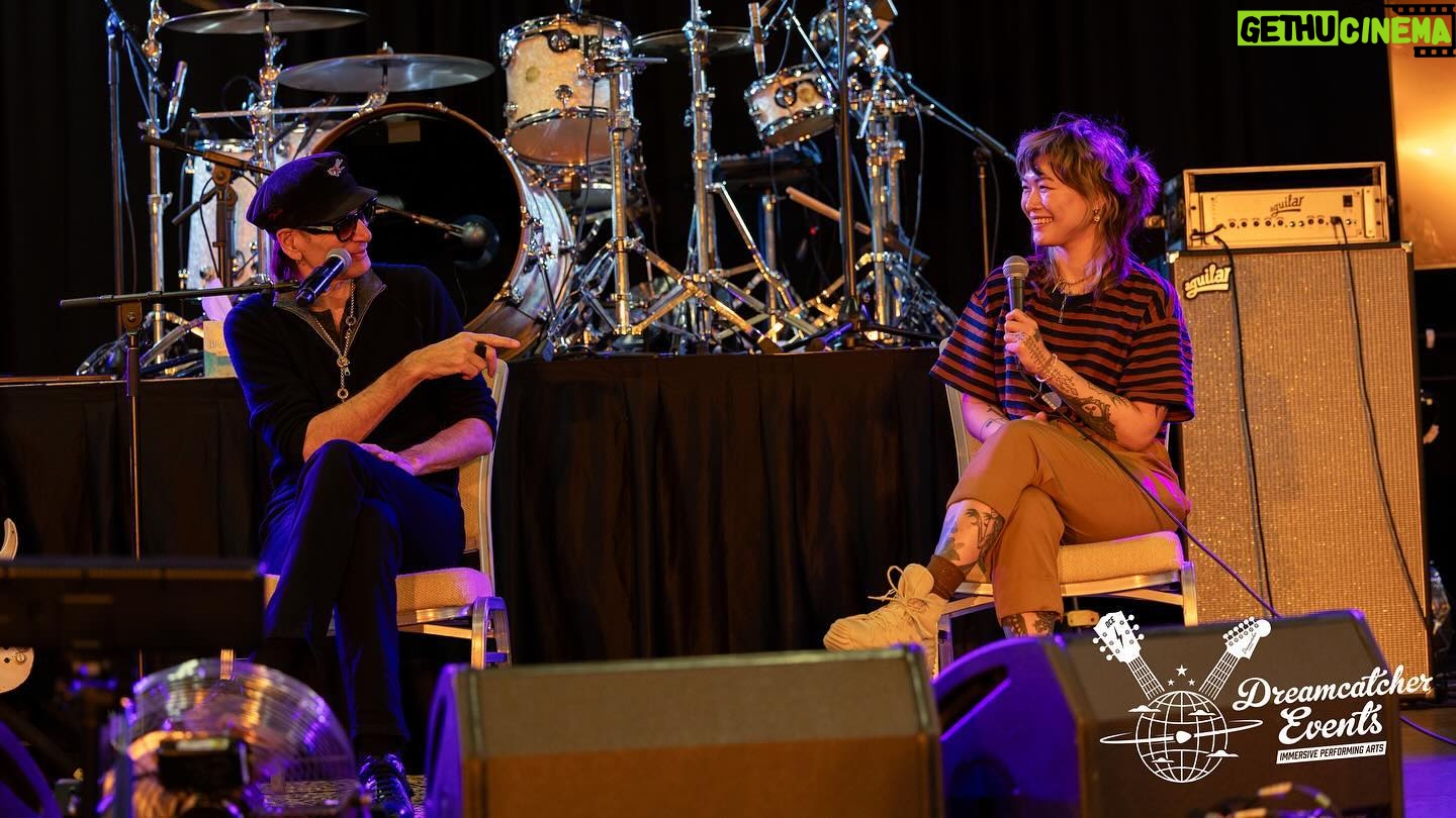Steve Vai - 36.6K Likes - This year’s Vai Academy Camp 7.0 was just off the hook fantastic. Totally sold out in advance and our biggest group so far. It’s so nice to be in an environment filled with guitar lovers that are eager to embrace the guitar culture, meet with so many other like minded people, thrive in an immersive experience and raise their own bar. Not to mention party time by the fire pit!
The nightly jam with the campers was the best. Perhaps 4 hours a night for 4 straight nights of meeting each one with a hot guitar strapped on them and presenting the band with a simple little riff that we would then explore. To musically respond with them in that intimate sacred musical sharing mind is what it’s all about. I love them all so much.
I also noticed that we have many return campers, and so many people who have created bonds through these events with others. It’s more like a camping family these days.
And our list of guests this year revealed some of the most striking and technique elevated artists in our current times. Our special guests included Mohini Dey, Daniele Gottardo, Tim Henson, Scott LePage, Sarah Longfield, Marcin, Matteo Mancuso, Yvette Young and Jordan Rudess, and each of these inspired artists dazzled us with their unique and fascinating touch on the guitar. In Mohini’s case it was the bass. She is a phenom that is pushing forward what’s possible, as is our other guests. Being able to jam with the guests was another highlight. They inspired me beyond.
My most sincere thanks to all the campers, clinicians and special guests that helped to make this year’s Vai Academy 7.0 such a memorable life experience.
Now I’m looking forward to the next one! See you there.
