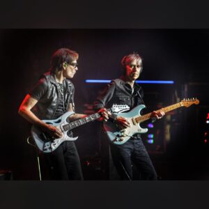 Steve Vai Instagram - We wrapped up our glorious 27 year G3 anniversary tour this weekend in LA. The whole tour was an exceptional life experience. Being on the road with this entourage was like touring in a warm float tank. It was a pleasure beyond measure. Eric and Joe never cease to amaze and inspire me with their brilliance and innovation. And to feel them on stage every night trading riffs in our jams was uplifting and exhilarating! 
On top of all that, they are solid good people and cherished friends.
Big time thanks to our crew and management that worked so hard to make it the exceptional experience that it was, and to all the folks that came to enjoy the shows. Your support is humbling🙏🏼🙏🏼🙏🏼

Group Photo: @jenrosenstein 
All Other Photos: @superdrumtech