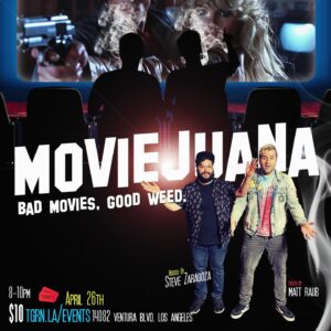 Steve Zaragoza Instagram - 📢 GUEST ALERT!! So excited to announce that the hilarious, insanely talented, indescribable @jackiebskinner is joining us as the FIRST GUEST of Moviejuana at @thegreenroomvenue on Friday April 26! Some tix still left! Grabbem inda biyo