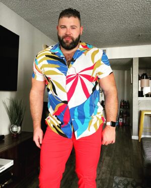 Steven Instagram - Do you like to be punched in the face with color? #color #workattire #bold