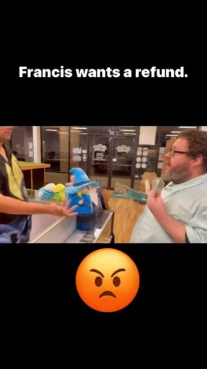Steven Williams Instagram - Francis wants a refund for his magic the gathering cards.