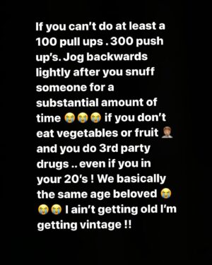 Styles P Instagram - Somewhere , someway and somehow the youth have been miseducated. The purpose of life is to live as long  and healthy as you possibly can .. no one stays young !! No one!! I ain’t getting old I’m getting vintage 😭😭😭 but I live in the now !!!!!😎🙋🏾