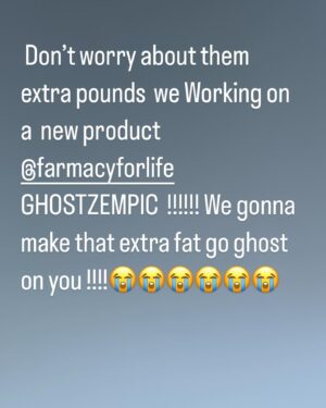 Styles P Instagram - Go to Farmacyforlife.com to see when that GHOSTZEMPIC  is dropping… 😭😭😭😭🤦🏽 just fuxn around with y’all but we are working on a few new products and make sure to visit our site and  pick up something healthy for you or your loved ones .👍🏽✌🏽😎