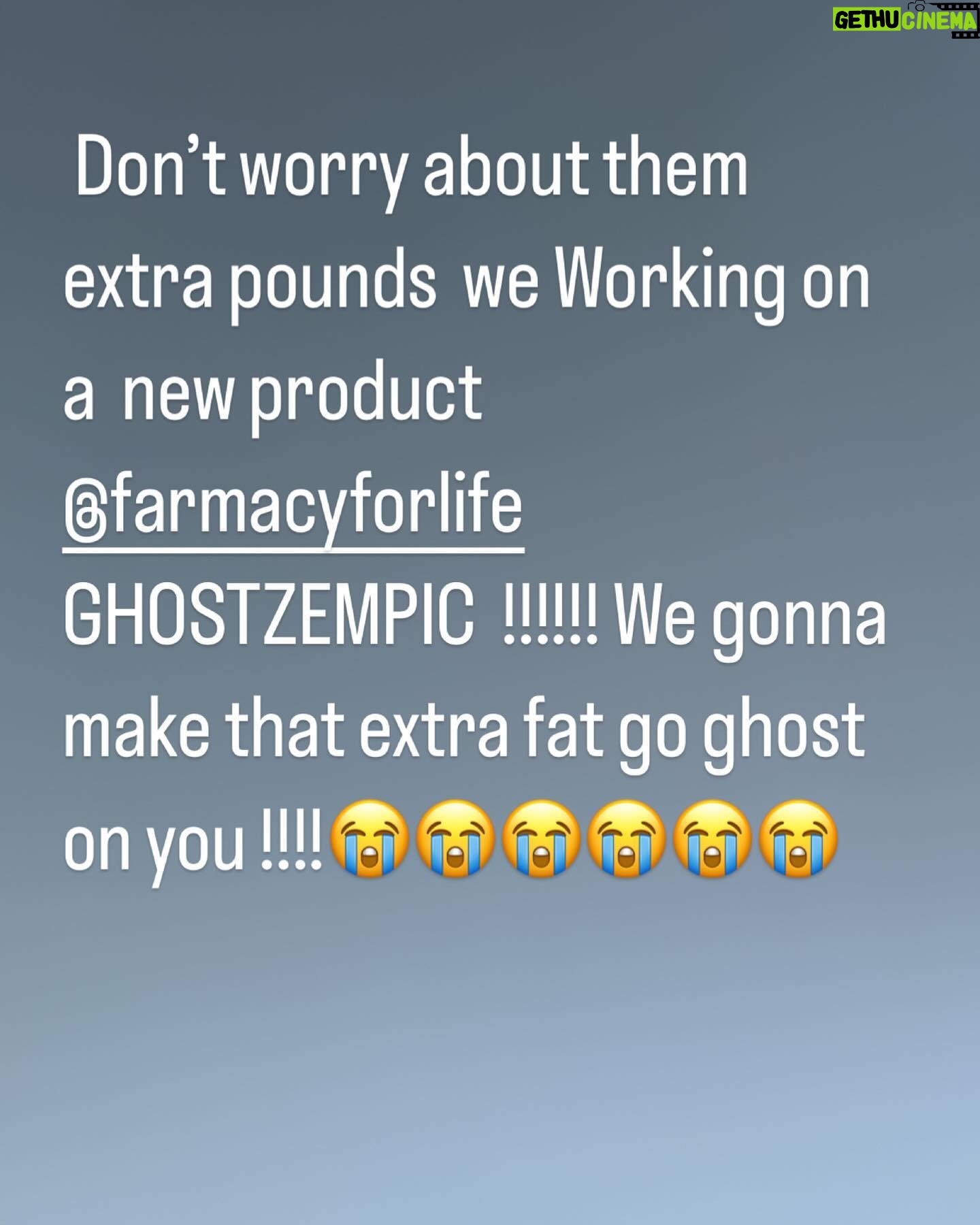 Styles P - 3.7K Likes - Go to Farmacyforlife.com to see when that GHOSTZEMPIC is dropping… 😭😭😭😭🤦🏽 just fuxn around with y’all but we are working on a few new products and make sure to visit our site and pick up something healthy for you or your loved ones .👍🏽✌🏽😎