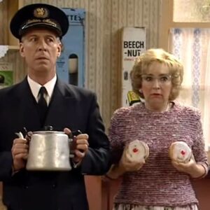 Su Pollard Instagram - All aboard! Mind the gap!!

Oh, Doctor Beeching! Played Ethel Schumann in two series, 20 episodes. 1995 - 1997 on BBC1. Created by David Croft and Richard Spendlove. Great memories of the splendid cast and crew. 

Did You Know? The title of the series was a reference to the film Oh, Mr Porter! starring Will Hay.

David Croft was disappointed the BBC didn't want to continue after the second series!  

#ohdoctorbeeching #bbc #sitcom #davidcroft #richardspendlove #roygould #bbc #comedy #1990s #ethelschumann #paulshane #jeffreyholland #stephenlewis #juliadeakin #barbaranew #paulaspden #lindsaygrimshaw #terryjohn #ivorroberts #perrybenson #supollard

Original photos included © BBC