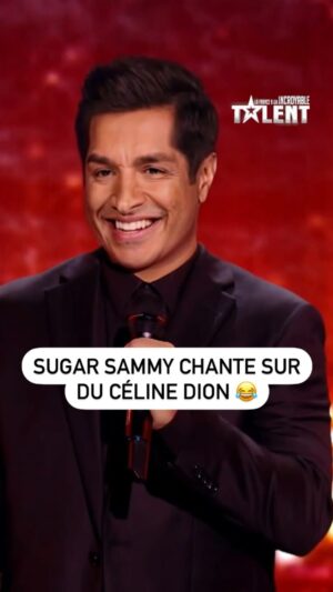 Sugar Sammy Instagram - « Mais c’est génial » 😮 
Grâce à la magie du Deep Fake, @davidcorrivo, enfin @sugarsammyk, interprète un medley de chansons de Céline Dion ! #LFAUIT @rask_localization