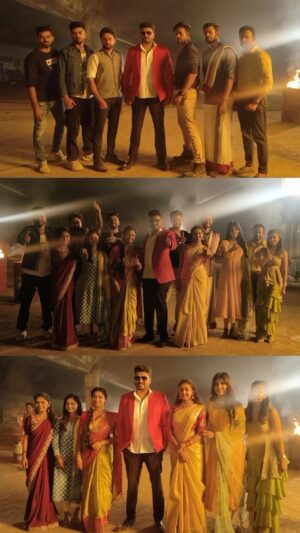 Sujan Lokesh Instagram - Bts of the new show FAMILY GANG STARS coming soon only on @colorskannadaofficial # srujanlokesh