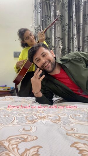 Sumit Bhardwaj Instagram - Sister’s has to be treated like princes ❤️✨ 
.
#summitbhardwaj #brothersisterlove #brothersister #love #livelovelaugh