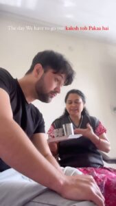 Sumit Bhardwaj Instagram - Iske bina toh Hum Ghar se bahar nahi nikalte 😵‍💫🤪
.
#summitbhardwaj #maabeta #indianparents #indianfamily #love #livelovelaugh