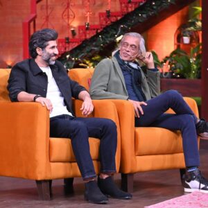 Sumit Kaul Instagram - An evening filled with laughter.. thanks @kapilsharma and his fantastic team for a super warm and fun filled welcome to the #tanaav team.. catch us tonight on #thekapilsharmashow 9:30 p.m. 
.
.
#sumitkaul #waluschadesousa #sudhirmishra #manavvij #arbaazkhan #actor #actorslife #tanaavonsonyliv #sonyliv #funny #hillarious #comedy 
.
.
- styled by : @rochelledsa & @anishagandhi3