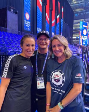 Summer Sanders Instagram - One of us is 46 years young and crushed the 100 breast at #swimtrials24 
Proud of you Gabby!