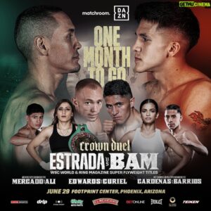 Sunny Edwards Instagram - 𝐓𝐇𝐄 𝐂𝐎𝐔𝐍𝐓𝐃𝐎𝐖𝐍 𝐈𝐒 𝐎𝐍 ⏳⌛️

A huge night in Phoenix is fast approaching.

#EstradaBam #EdwardsCuriel #MercadoAli