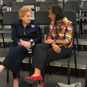 Susan Rice Instagram - What an incredible night. Thanks to @PoliticsProse and everyone who came out to @SidwellFriends Meeting House. Sending my deepest gratitude to my friend and lifelong mentor, Madeleine Albright, for leading the conversation. #ToughLove