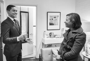 Susan Rice Instagram - I always have the biggest smile on my face sitting down with @TrevorNoah. Thanks for having me on @thedailyshow to talk more about the “human” moments in #ToughLove, including enduring a hangover in “the Beast” with @barackobama. Check out the full interview for more on that!