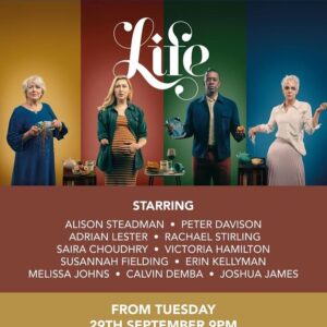 Susannah Fielding Instagram - LIFE starts tomorrow on @BBCOne at 9pm. Stellar cast, top notch writing, life affirming stuff. Whole series available for binge watching on @BBCiPlayer
