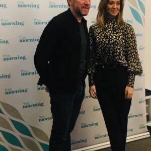 Susannah Fielding Instagram - Fab morning on the sofa with @thismorning and gorgeous outfit from @palonesofficial