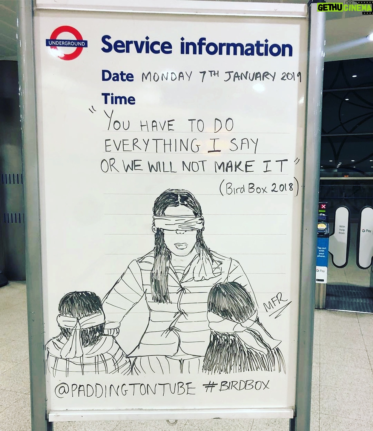 Susanne Bier - 1.4K Likes - Spotted at Paddington Underground Station in London... @birdboxmovie @netflixfilm