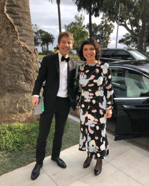 Susanne Bier Instagram - With the wonderful @persaari on our way to The Governors Awards #theundoing #governorsball @theacademy
