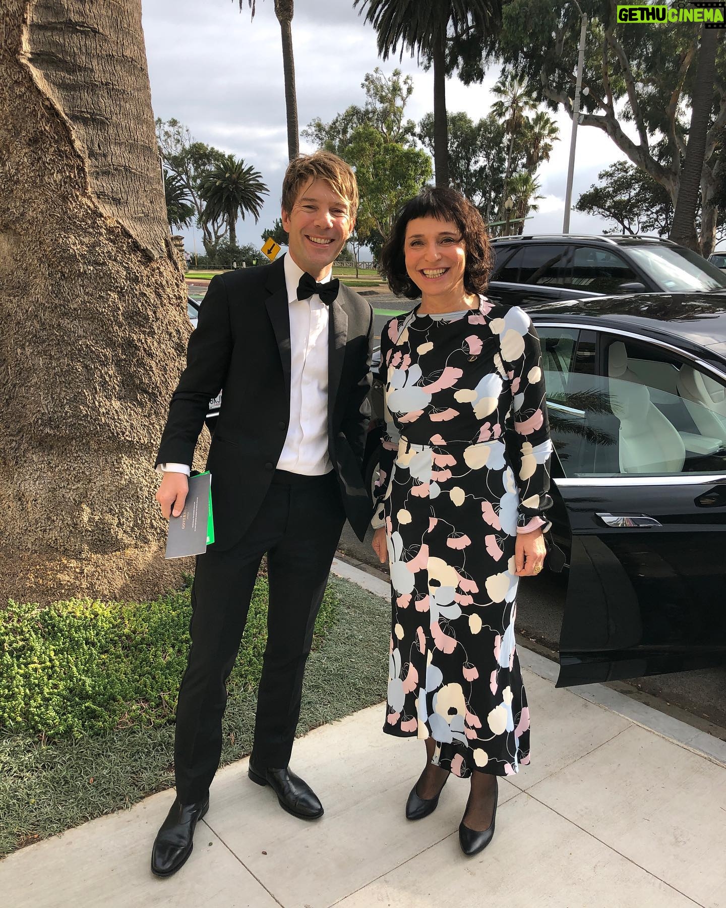 Susanne Bier - 1K Likes - With the wonderful @persaari on our way to The Governors Awards #theundoing #governorsball @theacademy