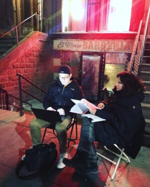 Susanne Bier Instagram - The very best of script meetings take place on set at midnight on a street in Harlem... 😉 #theundoing