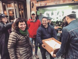 Susanne Bier Instagram - Remembering my birthday 2 years ago on The Undoing shoot in New York... and the huge delicious cake...🎂 😊