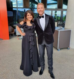 Susie Youssef Instagram - ABSOLUTELY STOKED! To host this beautiful celebration with one of my favourite humans, Hamish Macdonald, to honour all the amazing @australianoftheyear recipients, to work with the powerhouse team at @abctv but most of all to see @dylanalcott recognised for the fecking legend he is! ❤️