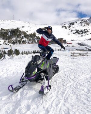 Suso Álvarez Instagram - Primer día de Snow , en moto 😜❤️