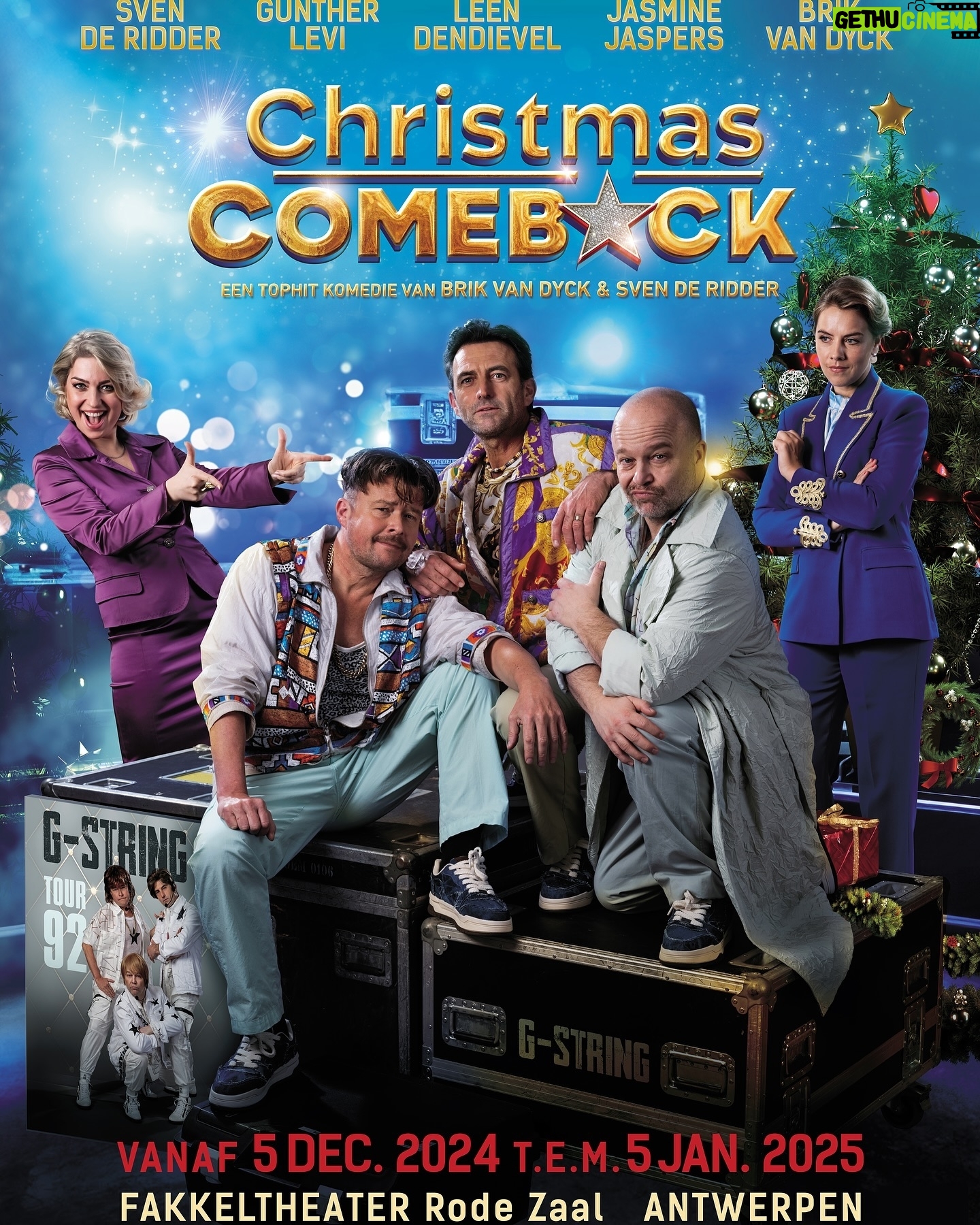 Sven de Ridder - 832 Likes - Kerst bij de Sven De Ridder Company is altijd plezant! Graag stellen we u ons nieuwste kerstekind voor : CHRISTMAS COMEBACK! Een kerstkomedie over G-string, een succesvolle boysband uit de nineties. Jaren na hun split zullen ze, tegen hun zin, samen kerst 🎄moeten vieren.
🌟🌟🌟🌟🌟
Vanaf woensdag 29/5 om 12u kunnen jullie tickets kopen voor deze tophit komedie via onze website www.svenderiddercompany.be of via het Fakkeltheater.
🌟🌟🌟🌟🌟
#svenderiddercompany #bijonsistplezant #christmascomeback #guntherlevi #jasminejaspers #leendendievel #brikvandyck #svenderidder #kerst2024 #kerstkomedie #theater #lachen #live #fakkeltheater