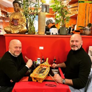 Sven de Ridder Instagram - At last, a night out with my best friend.

#thelastfront #neverforgetyourfriends #sushi #cinema #friends #budhaiswithus @lalin_world
