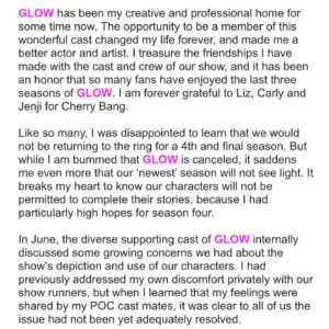 Sydelle Noel Instagram - •  P L E A S E  R E A D • 
I finally put my words together to say my farewell...

I knew there was a part of the show that needed to be addressed for me to be 💯 percent proud of it and now that the weight is lifted off of my shoulders for telling my truth, we won’t get to see what could have been.

THAT saddens me, more than anything.