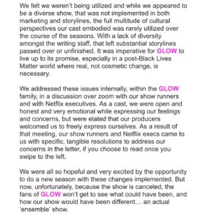 Sydelle Noel Instagram - •  P L E A S E  R E A D • 
I finally put my words together to say my farewell...

I knew there was a part of the show that needed to be addressed for me to be 💯 percent proud of it and now that the weight is lifted off of my shoulders for telling my truth, we won’t get to see what could have been.

THAT saddens me, more than anything.