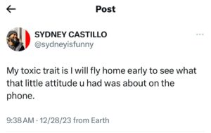 Sydney Castillo Instagram - Hey babe, That tone got a little high so I’m just here to see if we can bring it down. 😎😎😎

Let’s fu— I mean talk this out lil momma.
