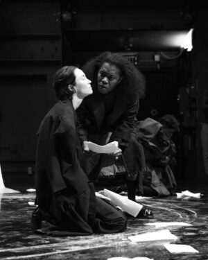 Sydney Lemmon Instagram - A--Company Collection 9 1/2
(part of) ANTIGONE by Sophokles
presented at Baryshnikov Arts Center
@a____company

conceived and designed by  SARA LOPEZ 
@_____saralopez 
theatre direction  DAPHNÉ DUMONS 
@daphnedumons 
antigone  RAD PEREIRA
@______rad___ 
ismene/guard  SYDNEY LEMMON 
@sydney_lemmon 
kreon  JEREMY O. HARRIS 
@jeremyoharris
chorus leader  BOBBI SALVÖR MENUEZ
@hi_its_bobbi 
chorus  SOPHIE BECKER
@trophysophie
chorus  BLAKE ABBIE
@blakeabbie
chorus  DIAMOND STINGILY 
@ima_beat_yo_ass_on_dis_train 
casting direction  TAYLOR WILLIAMS 
@tayw817
fashion direction  MATTHEW HOLMES 
@matttholmesss
jewelry  A--COMPANY x LL, LLC 
@ll_llc
set design  CHLOÉ GUERBOIS 
@chloeguerbois
sound  TARYN BLAKE MILLER 
@tarynblakemiller
hair key  DYLAN CHAVLES
@dylanchavles
beauty key  DAN DURAN 
@danduran__
press  NANCY XU 
@nancy___xu 
production  PAIGE VITI 
@pkv15
lookbook JOHN GRIFFITH 
@johnbaingriffith
BTS and show documentation CARLY REIS 
@carlyries