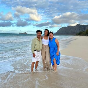 Sydney Viengluang Instagram - Took our parents to visit Hawaii for the first time. They loved it! Highlights were seeing my parents laugh and play in the ocean, taking my sister and dad to go snorkeling for the first time to swim with the turtles and countless fish, and spending quality time with my family. Making memories to last a lifetime ♥️🙏🏽

#hawaii #waikiki #oahu #family
