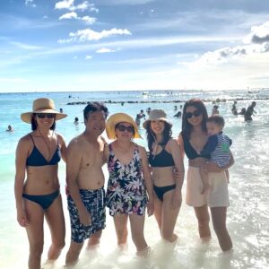 Sydney Viengluang Instagram - Took our parents to visit Hawaii for the first time. They loved it! Highlights were seeing my parents laugh and play in the ocean, taking my sister and dad to go snorkeling for the first time to swim with the turtles and countless fish, and spending quality time with my family. Making memories to last a lifetime ♥️🙏🏽

#hawaii #waikiki #oahu #family