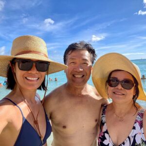 Sydney Viengluang Instagram - Took our parents to visit Hawaii for the first time. They loved it! Highlights were seeing my parents laugh and play in the ocean, taking my sister and dad to go snorkeling for the first time to swim with the turtles and countless fish, and spending quality time with my family. Making memories to last a lifetime ♥️🙏🏽

#hawaii #waikiki #oahu #family