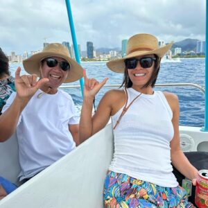 Sydney Viengluang Instagram - Took our parents to visit Hawaii for the first time. They loved it! Highlights were seeing my parents laugh and play in the ocean, taking my sister and dad to go snorkeling for the first time to swim with the turtles and countless fish, and spending quality time with my family. Making memories to last a lifetime ♥️🙏🏽

#hawaii #waikiki #oahu #family