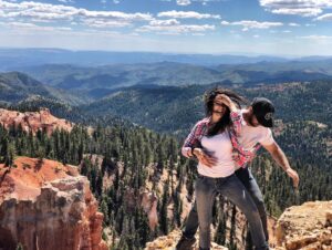 T.J. Lavin Instagram - If we go down, we go down together….hey babe, come take a pic with me on this ledge, it’s just a light breeze 😂

Happy Father’s Day to my baby daddy, dog daddy, cat daddy, my rock, my happy place, my safe space and love of my life ❤️