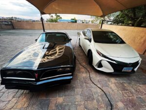 T.J. Lavin Instagram - Carbon neutral … @roxannelavin  and I have a little different taste in cars I guess..