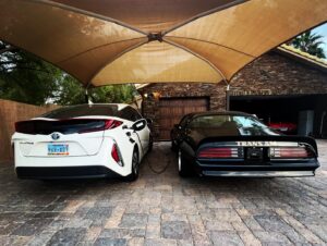 T.J. Lavin Instagram - Carbon neutral … @roxannelavin  and I have a little different taste in cars I guess..