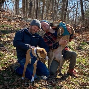 T.R. Knight Instagram - One year ago today, we adopted a frightened puppy found living under a car. We named her Loblolly- after the pine trees that grow by my husband’s childhood home. In a year full of change, it’s been humbling to watch her trust grow and her goofy brightness shine.