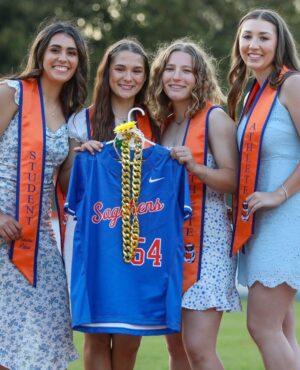 Tabitha Soren Instagram - The seniors on the Pomona Pitzer Sagehens softball team sweetly included Dixie in their senior day festivities. There is so much kindness and tragedy in the world. It's hard to hold both at once. ⁠
⁠
Looking back on Dixie's final graduation, we just did the best we could with since it was during 2020 and Covid. The most important element for Dixie was having Ross by her side.  He was always welcome in our corona bubble. ⁠
⁠
Congrats to the strong and compassionate seniors who have kept Dixie alive in the Pomona-Pitzer dugout and on the field: ⁠
⁠
Erika Rivera (pitcher, @erikakika__) 🧡⁠
Shelby Hawkes (catcher, @shelbymhawkes) 💙⁠
Lauren Ziment (outfielder, @_lauren_z_) 🧡⁠
Morgan Groves (outfielder, @mmorgannn10) 💙