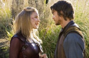 Tabrett Bethell Instagram - Oh hi @craig_horner 
#legendoftheseekertvseries
#cara 😜